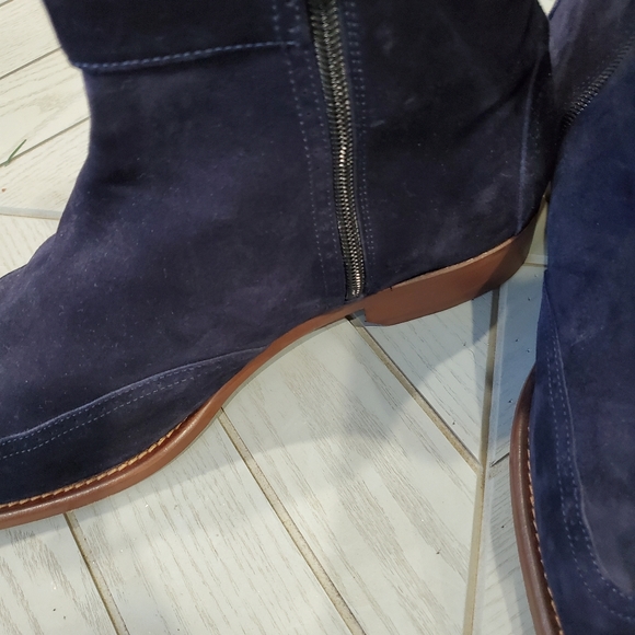 Men’s Johnston & Murphy Navy Blue Suede Dress Boot US 11 - Picture 2 of 4